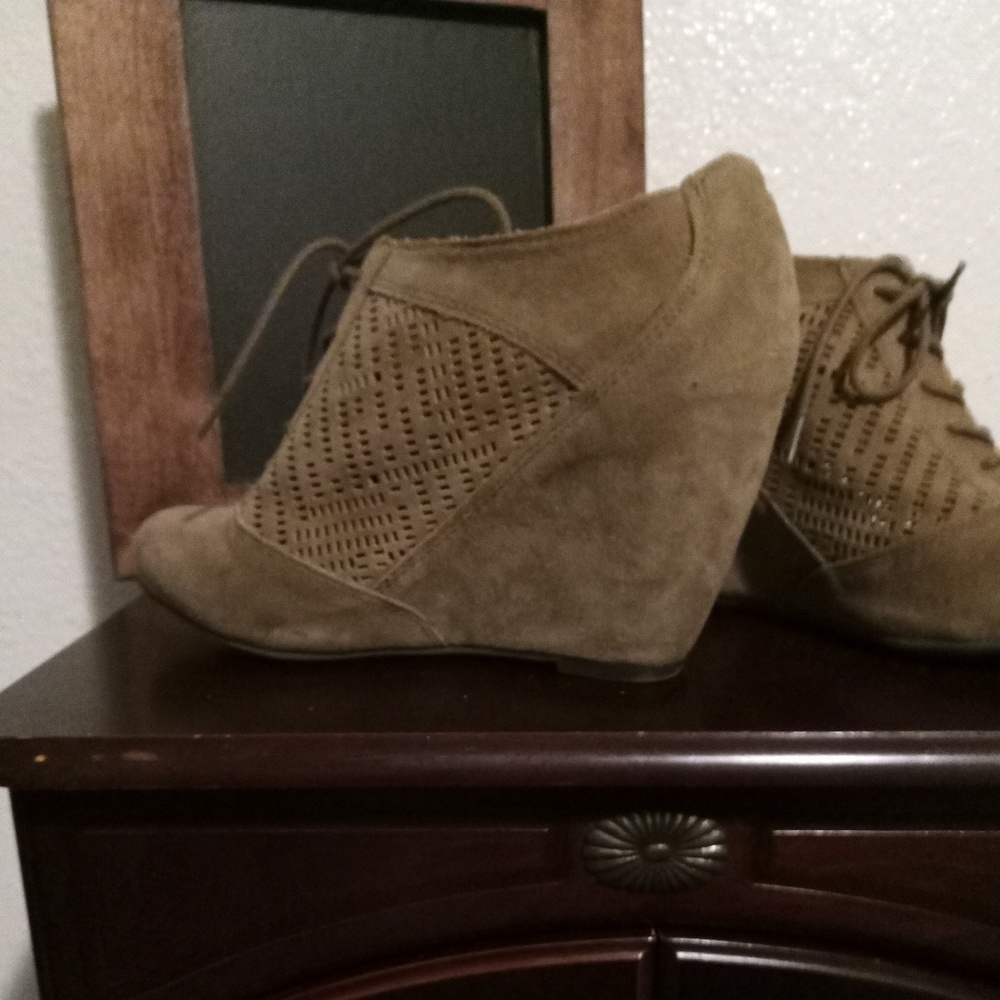 Wedge Suede Heels